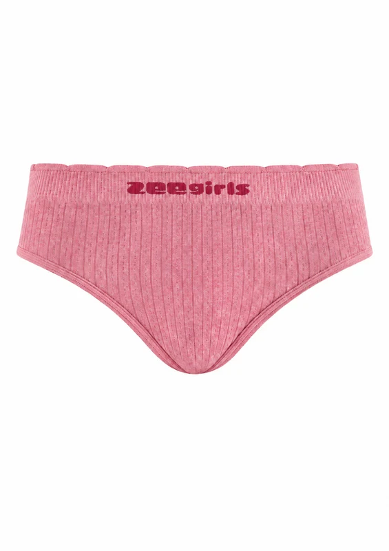 Calcinha Tanga Mescla Infantil Sem Costura Menina Zee Rucci - Rosa P