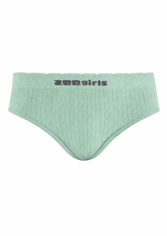 Calcinha Tanga Mescla Infantil Sem Costura Menina Zee Rucci - Verde M