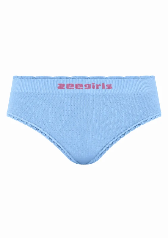 Calcinha Tanga Mescla Infantil Sem Costura Menina Zee Rucci - Azul M