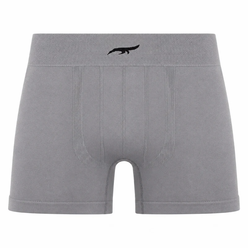 Cueca Boxer sem Costura Masculino Zee Rucci - Cinza P