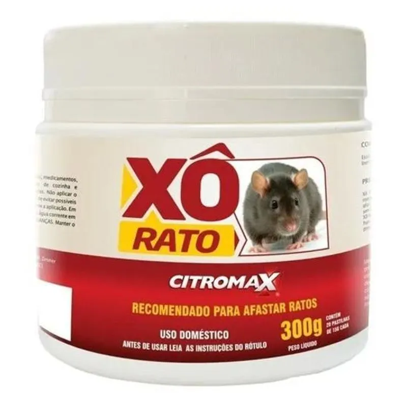 Xô Ratos E Roedores Citromax Pastilhas Atóxicas