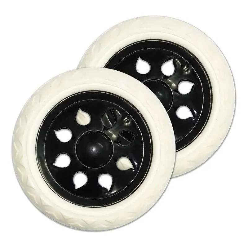 10x Kit 2 Rodas Para Carrinho De Compras Feira Maleiro Merc