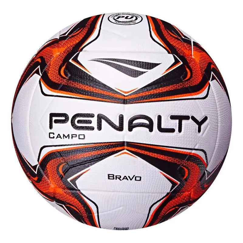 Bola De Futebol Branco E Laranja De Campo Bravo Xxiv Penalty