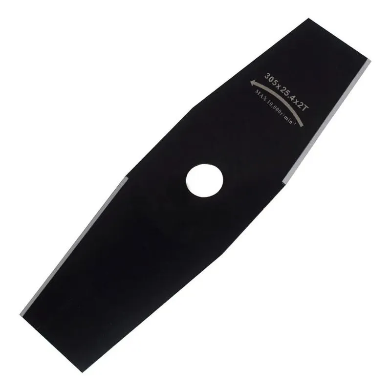 5x Lamina Roçadeira Faca Reta 305mm X 2.0mm X 25.4mm Furo 1