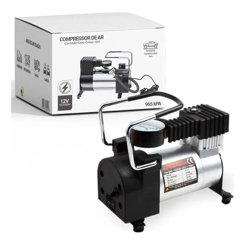 Compressor De Ar Elétrico Portátil B-max Bmax101 0l 35w Prat