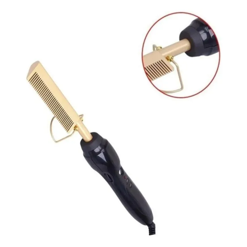 2x Pente Quente Ferro Elétrico Alisador Modelador Cabelo Biv