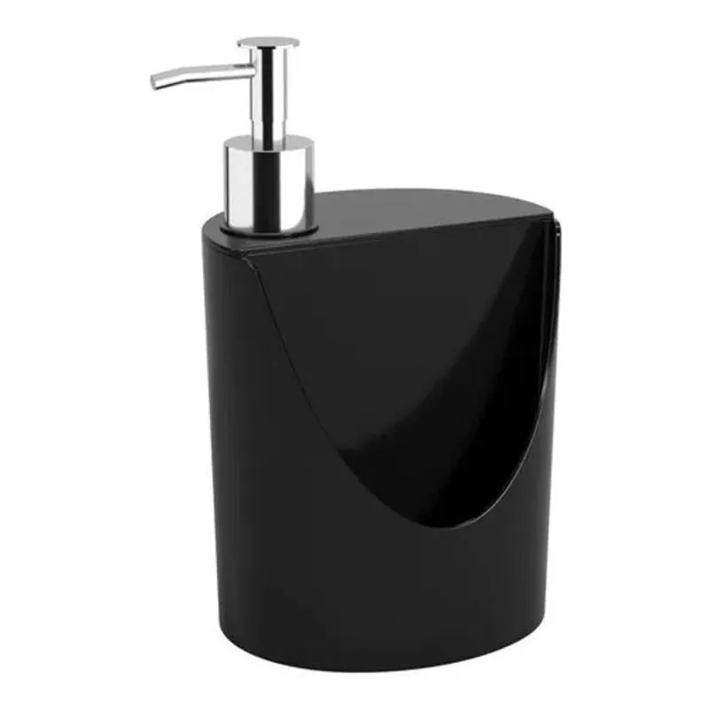 10x Porta Sabonete Líquido Rj 600ml Preto Coza Coza