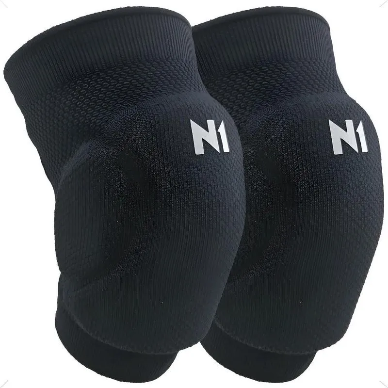 Joelheira Volei Profissional N1 Sport Modelo Oficial Preta/