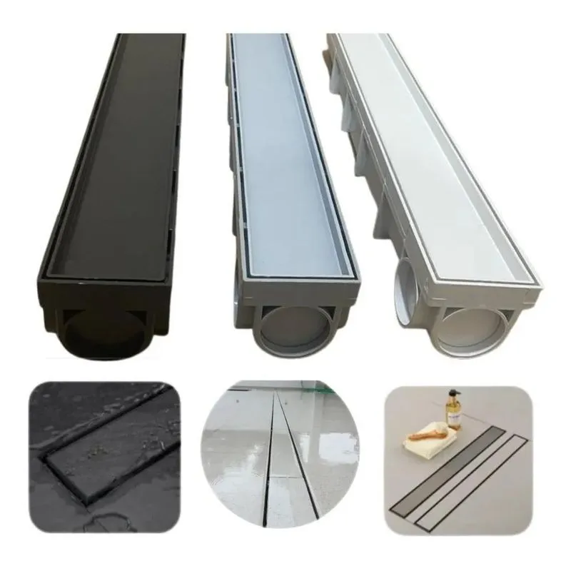 10x Ralo Banheiro Linear Oculto 6x50 Invisível Sifonado Pis