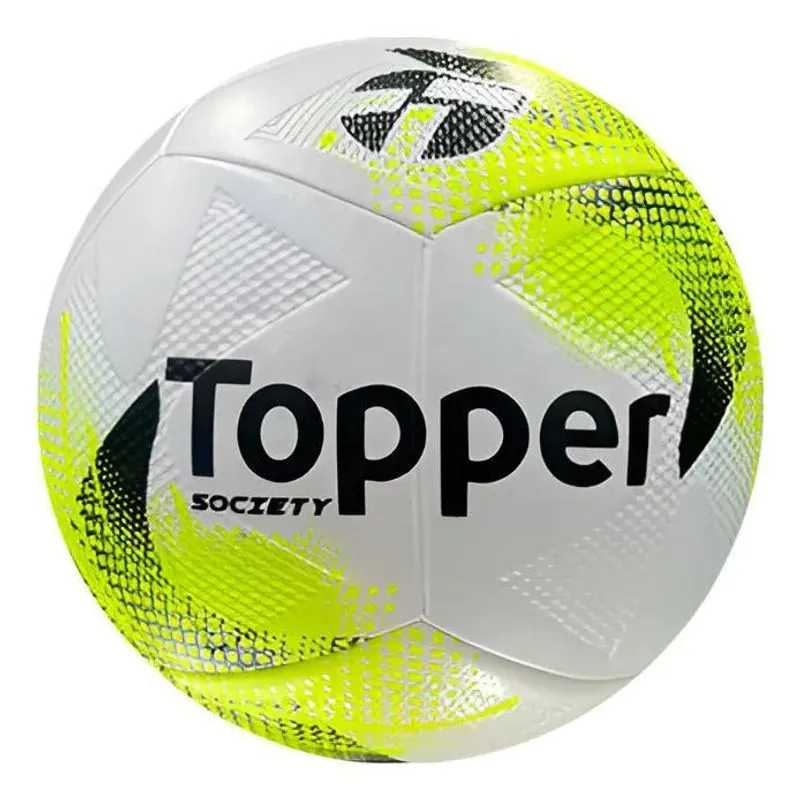 Bola Campo Topper Slick Oficial 2020 Azul/ - Amarelo Society