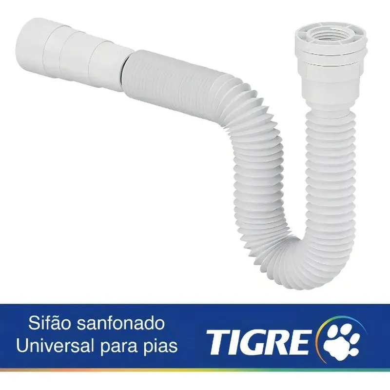 3x Sifão Flexível Ajustável Multiuso Pia/lavatório/tanque Ti