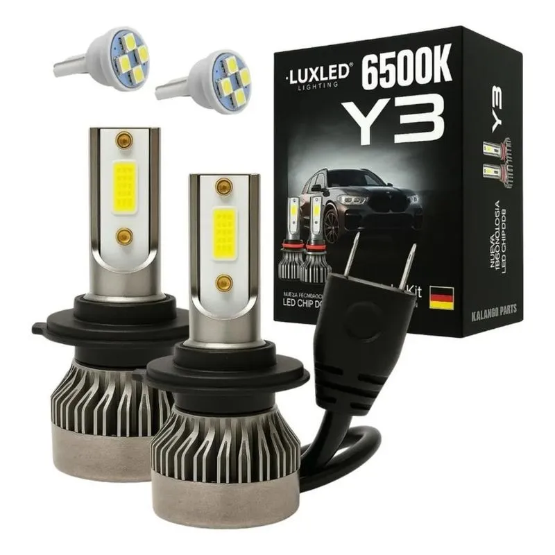 2x Lampadas Super Led H1 H3 H7 H8 H9 H11 Hb3 Hb4 H4 H13 H27