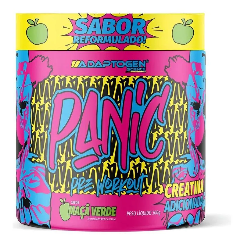 Suplemento Em Pó Adaptogen Science Panic Pré Treino Com Crea