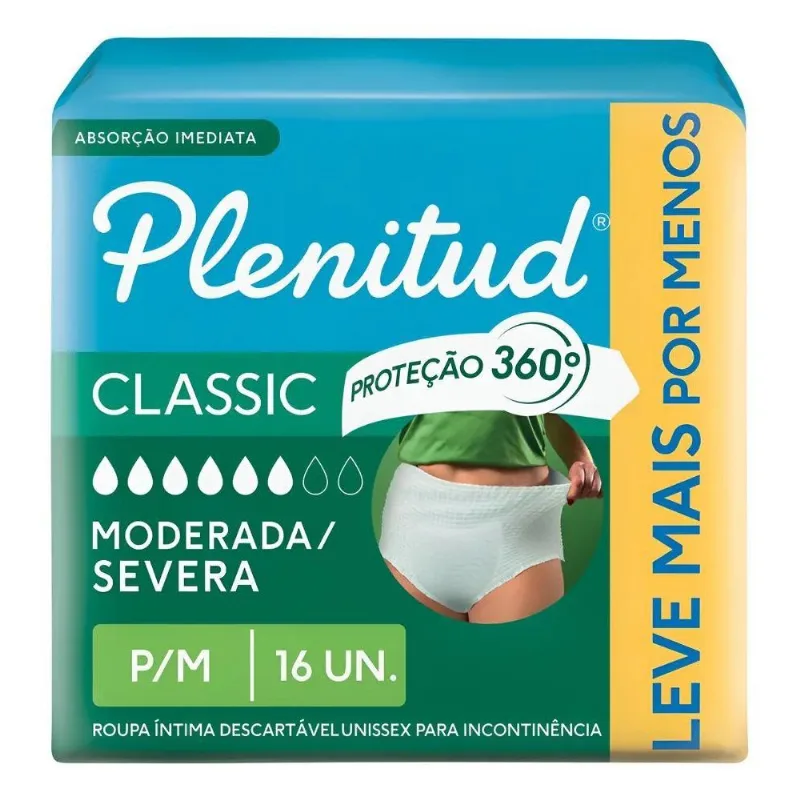 Plenitud Roupa Intima Classic - Pequeno - Unidade - 1 - 16