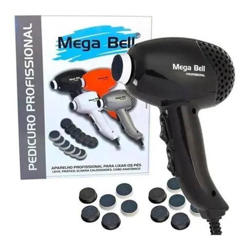 Aparelho Pedicuro Mega Bell Profissional Motor De Lixar Pé