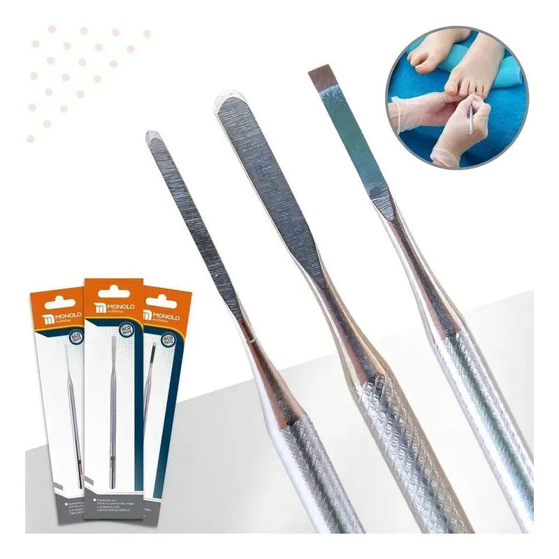 Bisturi Podólogo Kit 208, 214 E 254 Formão Desencravar Unha