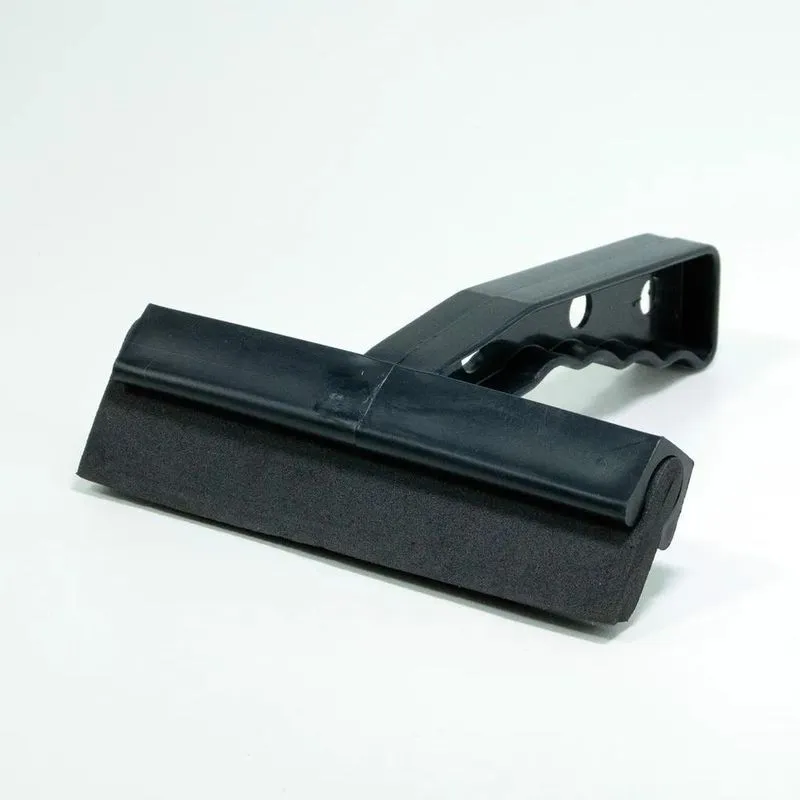 Rodinho De Pia Rodo Puxa E Seca Preto Borracha Dupla 15 Cm