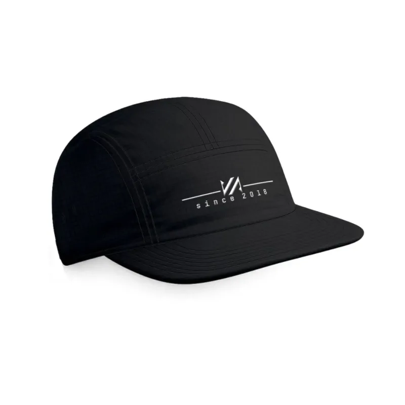 Bon� Casual Mar Negro Five Panel - Preto