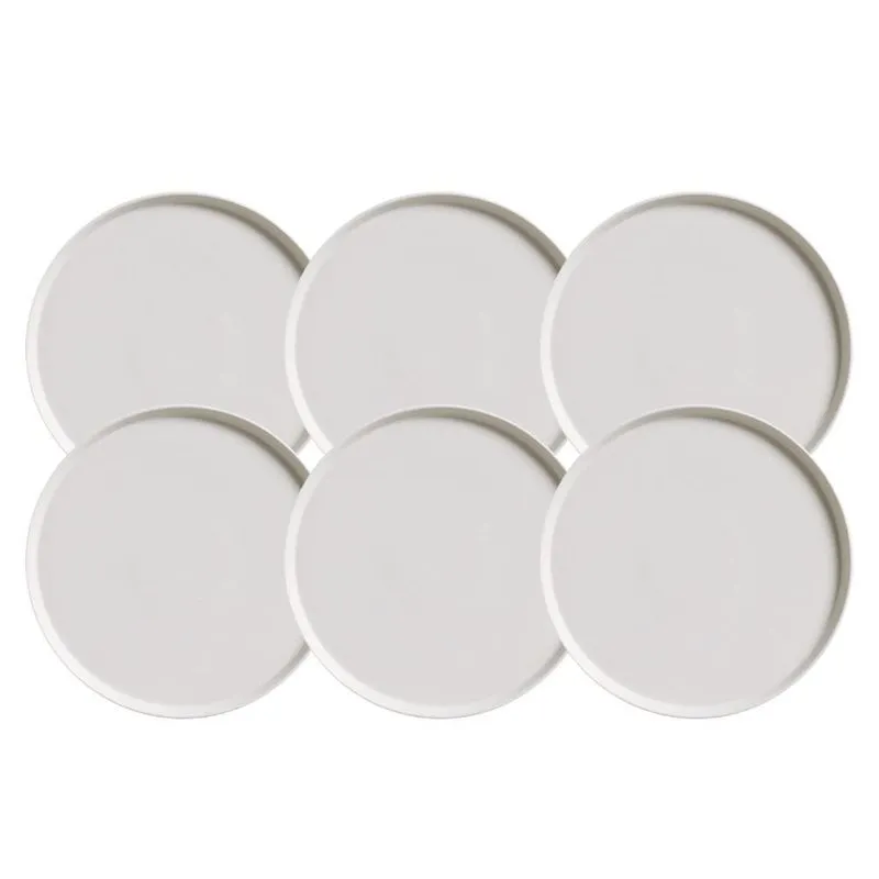 Jogo Pratos Sobremesa 21cm 6 Pçs Neo Vit Stoneware Rustico