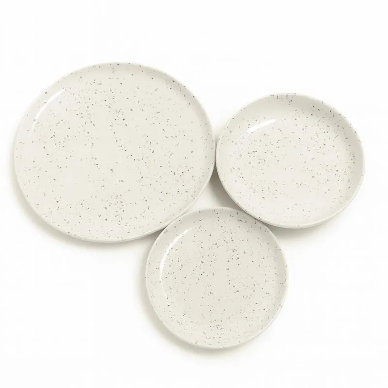 Aparelho De Jantar Jogo Pratos 18 Peças Flat Chuvisco Oxford