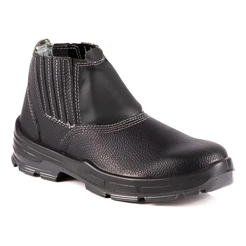 Botina Segurança Couro Fujiwara U-safe Anti-impac - Preto 45