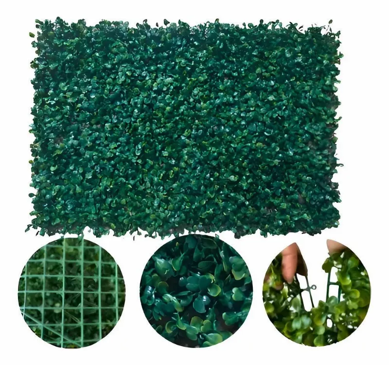 2x Placa Buchinho Artificial Jardim Vertical Grama 60x40cm
