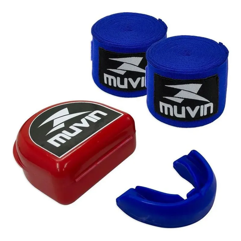 Kit Bandagem Elástica 5m + Protetor Bucal Profissional Muvin