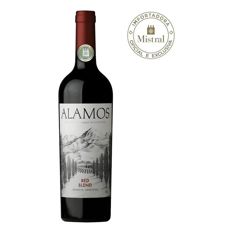 5x Vinho Tinto Argentino Alamos Red Blend Catena Zapata 75