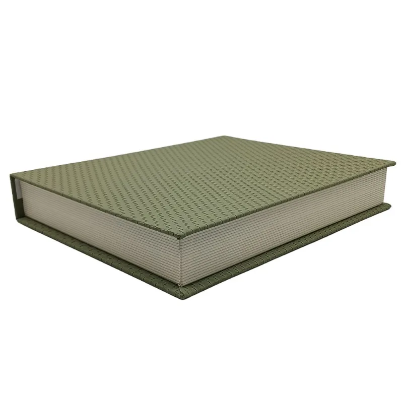 Caixa Texturizada Decorativa 32X26cm em Papel Dcarte-Verde