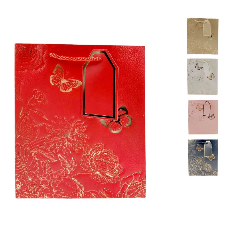 Sacola P/ Presente Borboleta 23x18x10cm em Papel Dcarte