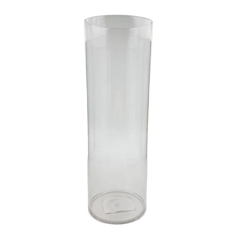 Vaso Decorativo Tubo 8x8x24cm em Plástico Dcarte