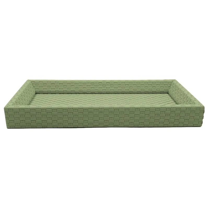 Bandeja Decorativa 27x13x3cm em PVC Dcarte-Verde