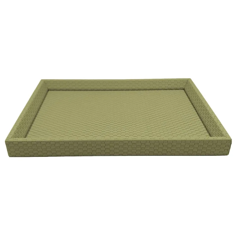 Bandeja Decorativa 35x25x3cm em PVC Dcarte-Verde