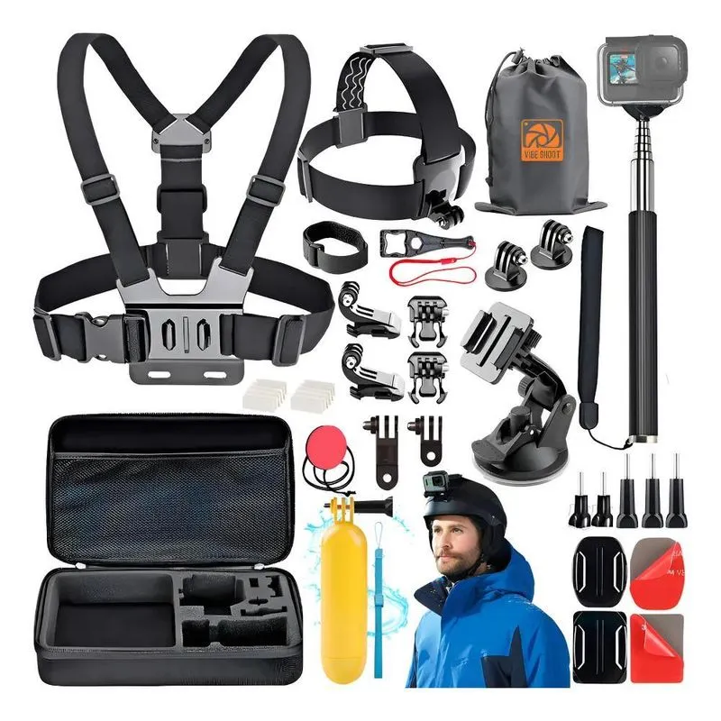 Kit Aventura Para GoPro Vibeshoot DF12M Hero 13 12 9 10 11 C