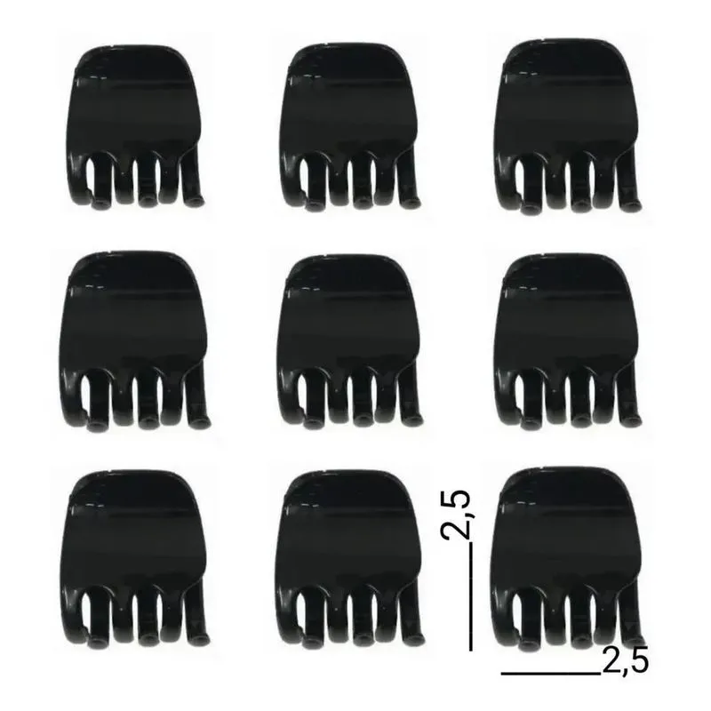 3x Piranha Média Prendedor Para Cabelo 12 Unidades - 1 Pacot