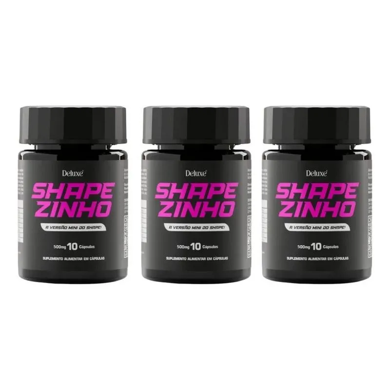 Suplemento Shapezinho Nova Fórmula Kit Com 3 Potes