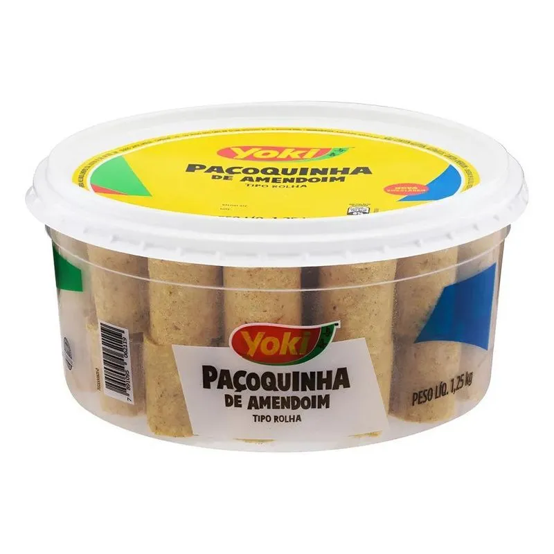 5x Yoki Paçoquinha De Amendoim Rolha Paçoquinha - Amendoim
