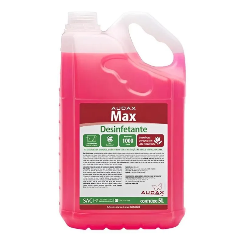 5x Desinfetante Super Concentrado Max Lavanda 5l Faz 1000l