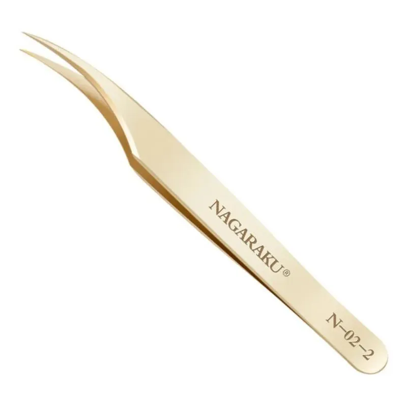 Pinça Nagaraku Dourada: Precisão Extra Para C - Pinça N-02-2