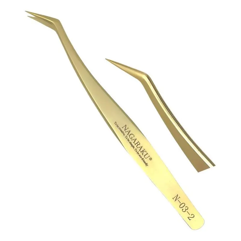 Pinça Nagaraku Dourada: Precisão Extra Para C - Pinça N-03-2