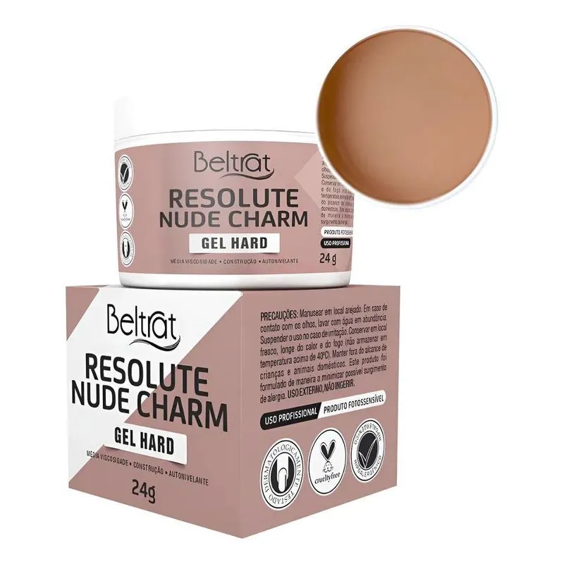 Gel Unhas Beltrat Autonivelante 24g: Alongamento - Nude Charm