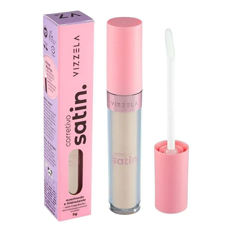 Corretivo Vizzela Satin: Alta Cobertura, Vegano E Hidrat - 2