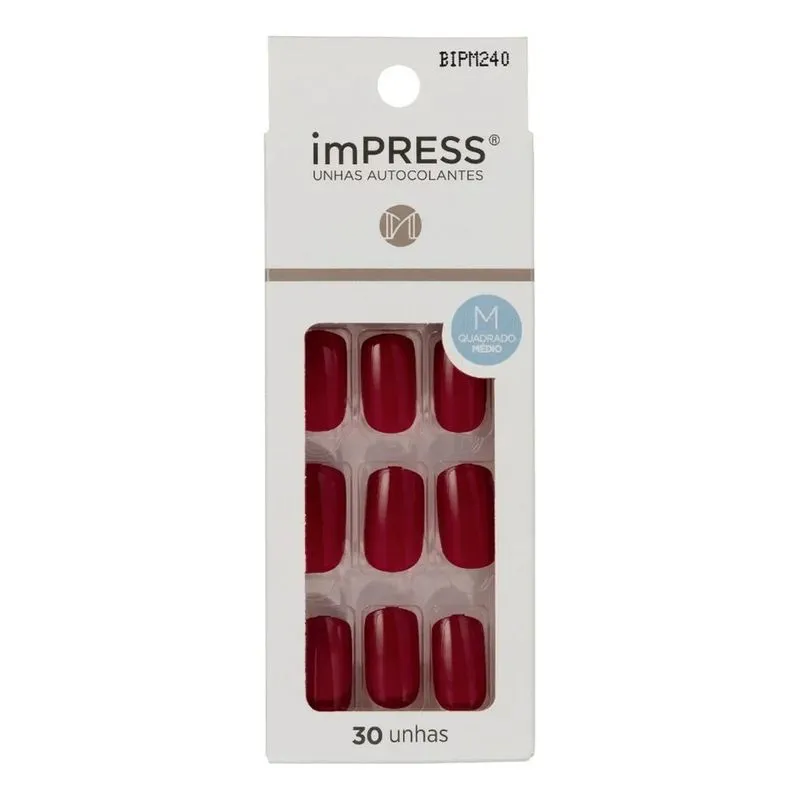 Unhas Autocolantes Pretty Pls Médio Impress Kiss Ny Bipm240b
