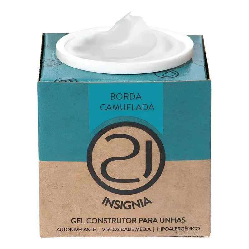 Gel Ecoline Nails 21 56ml: Alongamento Per - Borda Camuflada