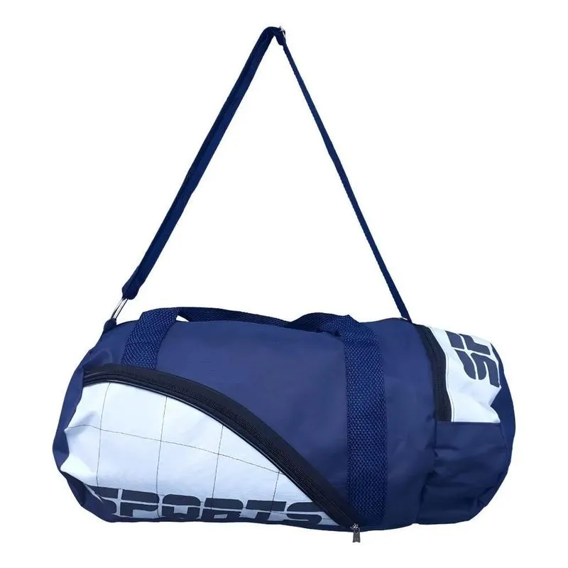 Bolsa Esportiva Grande 4 Cores: Academia, Vi - Azul E Branco