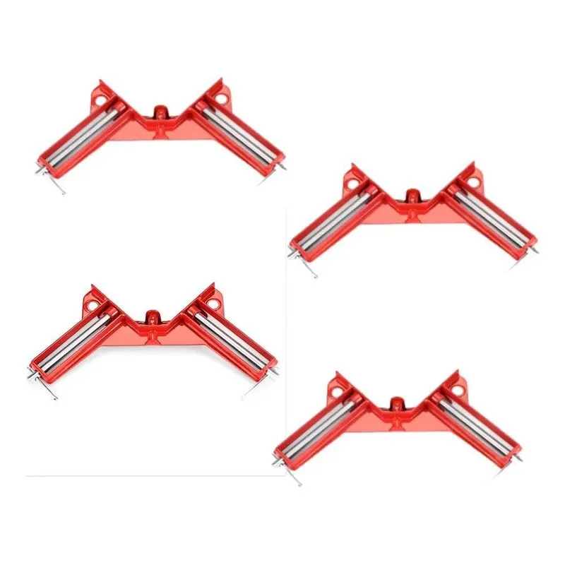Kit 4 Grampo Sargento Angular 90graus Marceneiro Cantoneira