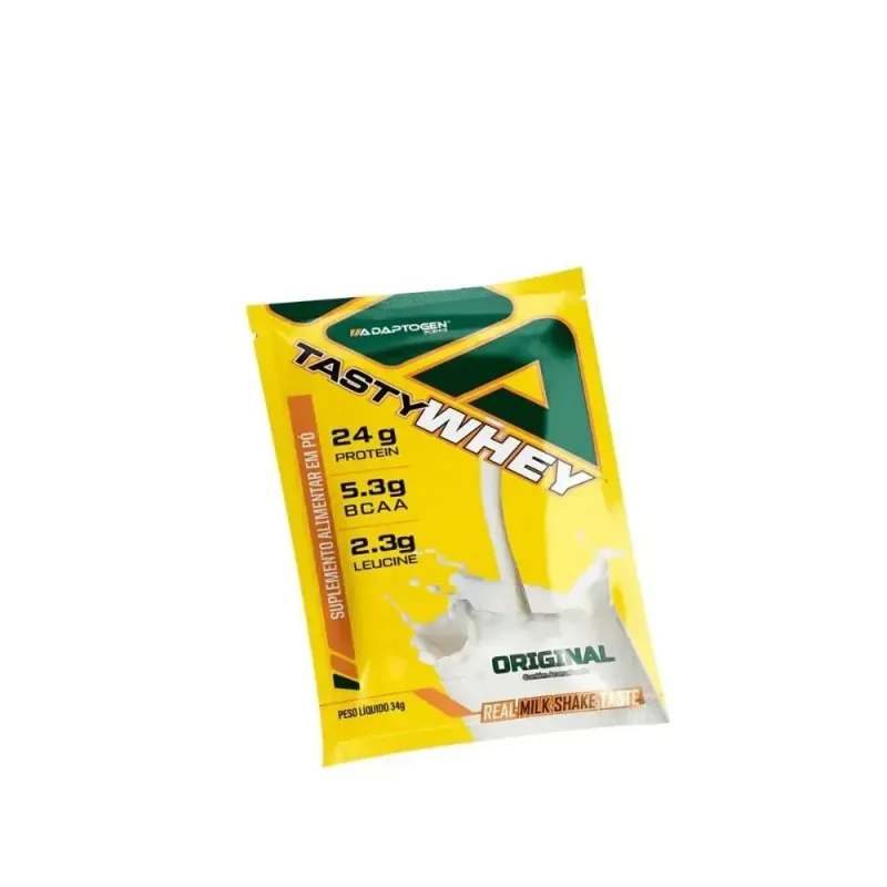 SACHÊ TASTY WHEY 34G SABOR ORIGINAL ADAPTOGEN - CAPITÃO SUPLEMENTOS