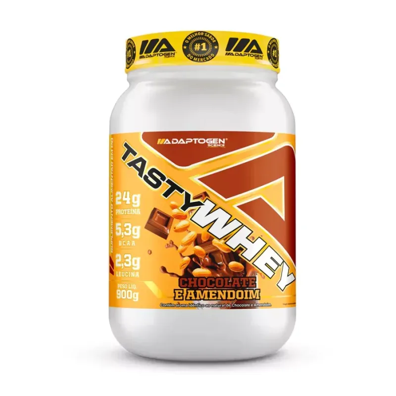 Tasty Whey 3W Chocolate e Amendoim 900G
