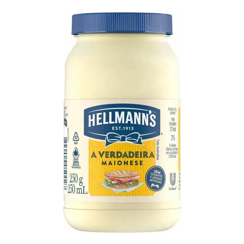 5x Maionese Hellmann's Tradicional 250g