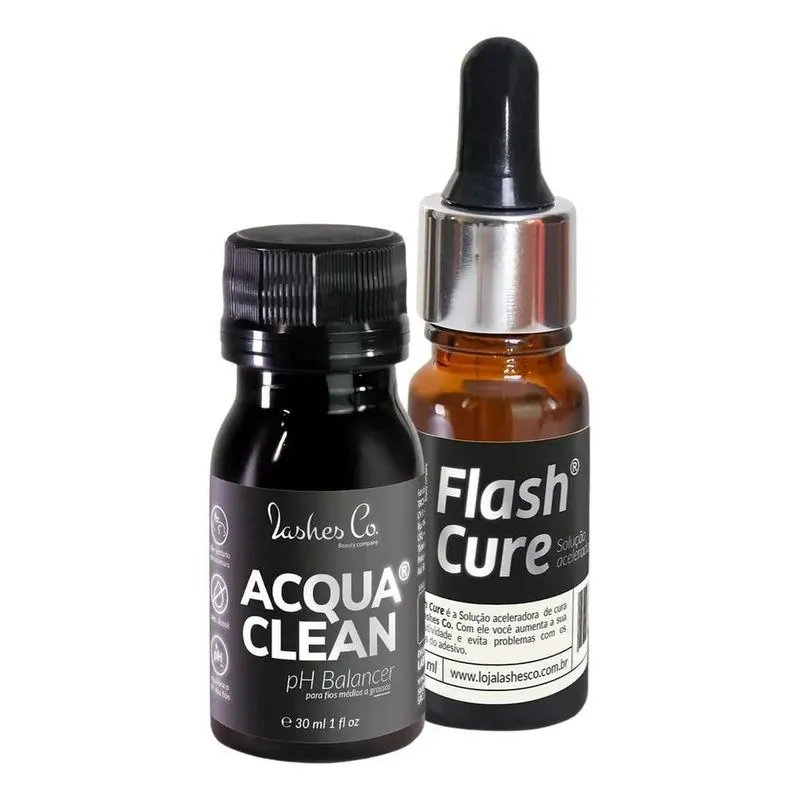 Kit Acqua Clean Solução De Limpeza E Flash Cure Acelerador